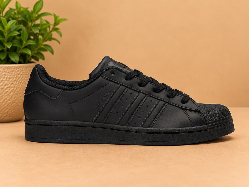 NWT adidas Originals Men's Superstar Sneakers Black Size 12 US